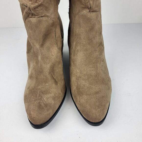 Journee Collection Over The Knee Boots Vegan Leather 7.5 Extra Wide calf - Picture 11 of 16